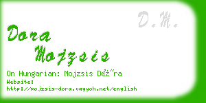 dora mojzsis business card